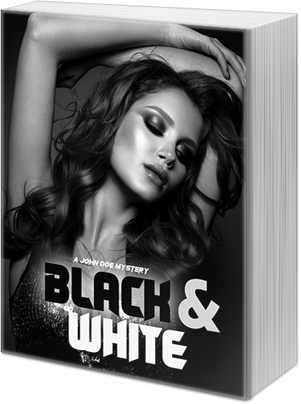 Black and White Mystery Book Cover