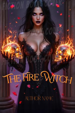The Fire Witch Fantasy Premade Book Cover