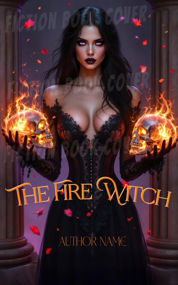 The Fire Witch Fantasy Premade Book Cover