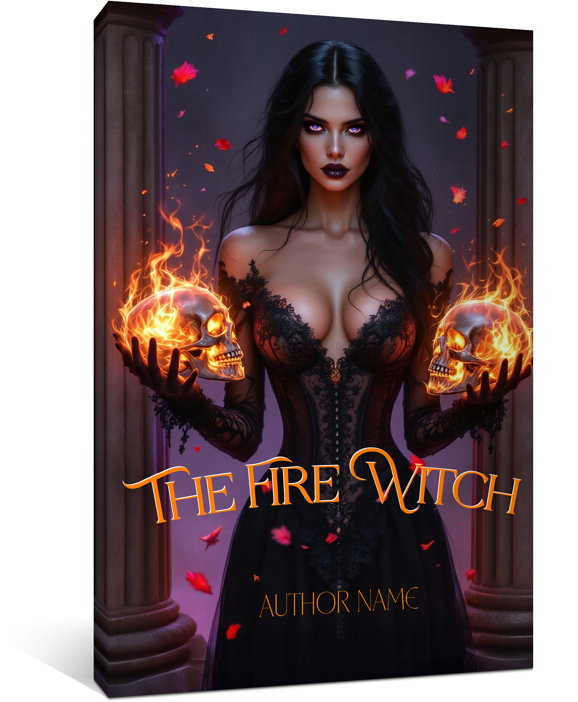 The Fire Witch Fantasy Premade Book Cover
